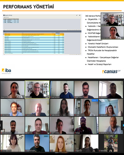 IAS Genel Müdürü Gözde Erdinç caniasERP Webinar HCM Modülü Sunumu