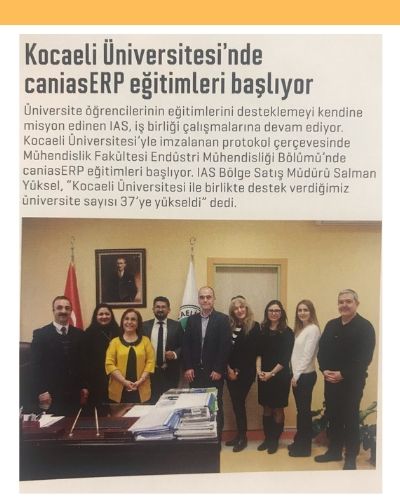 caniasERP Fortune Dergisi Kocaeli Üniversitesi