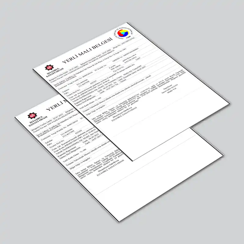 IAS YAZILIM YERLI MALI SERTIFIKA 2